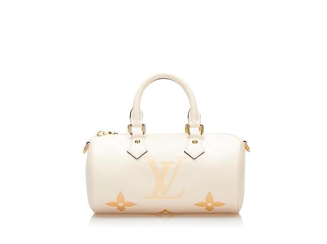 LOUIS VUITTON Handbags Papillon BB Brown Linen  ref.1226614