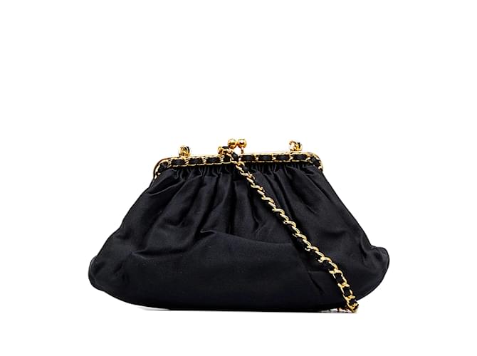 CHANEL Handbags Other Black Linen  ref.1226652