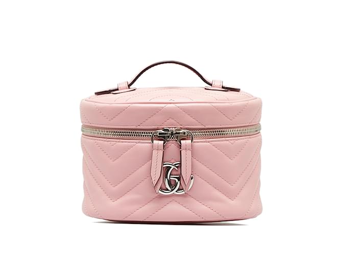 GUCCI Handbags GG Marmont Pink Linen  ref.1226655