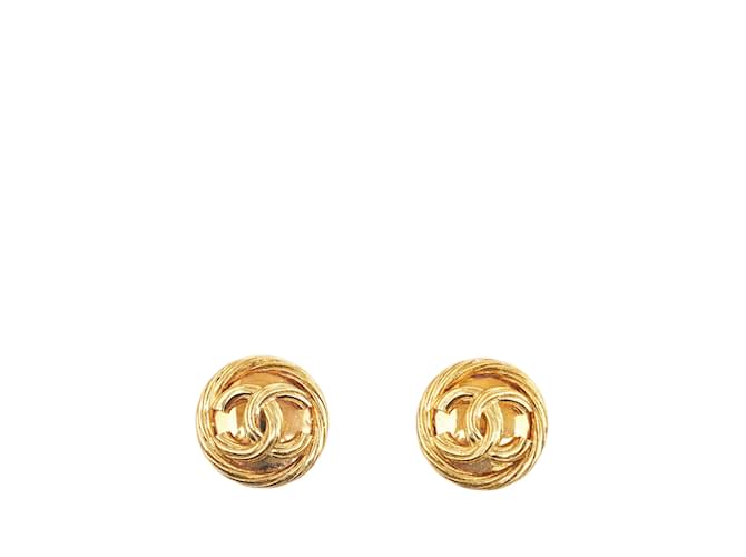 Chanel earrings Golden Cloth  ref.1226660