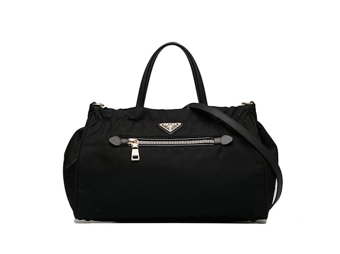 PRADA Handbags Tessuto Black Cloth  ref.1226669