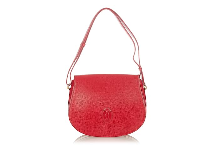 CARTIER Handbags Other Red Leather  ref.1226671
