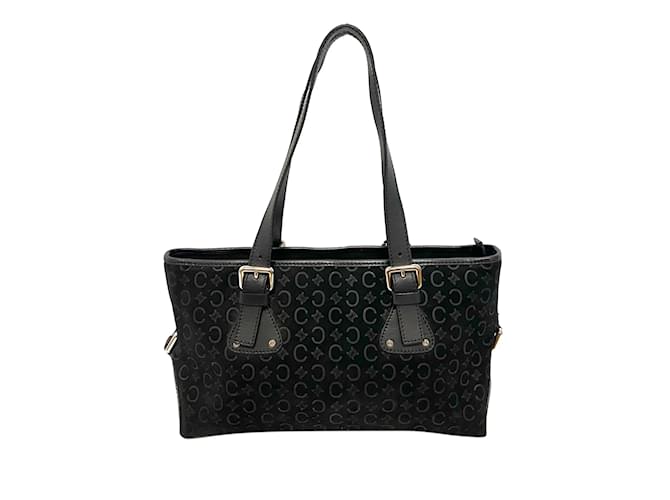 Céline CELINE Handbags Other Black Linen  ref.1226672