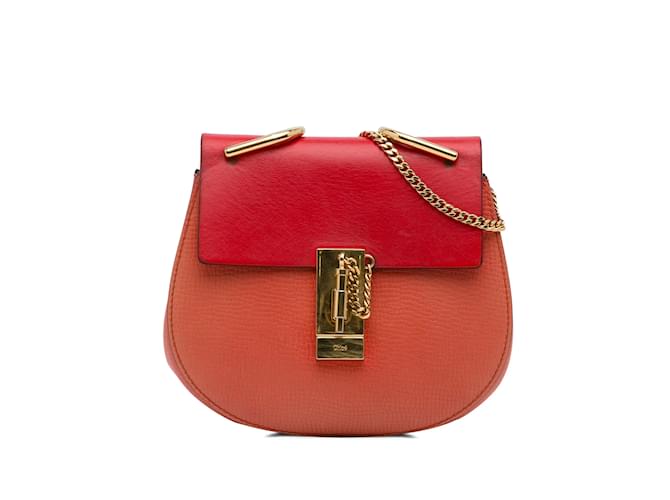 Chloé CHLOE Handbags Drew Orange Leather  ref.1226694