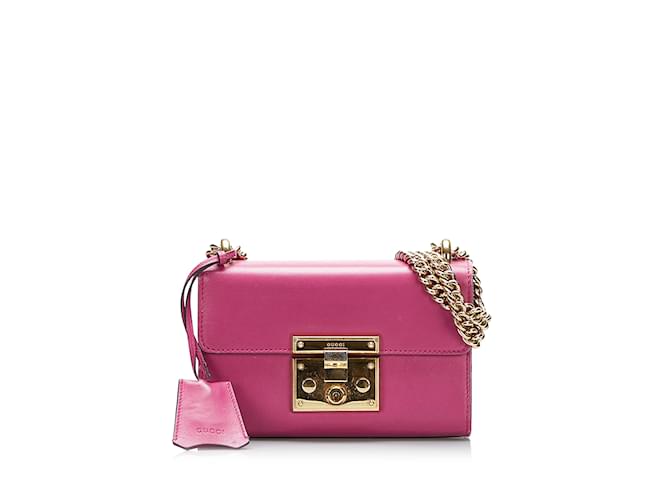 GUCCI Handbags Padlock Pink Leather  ref.1226703