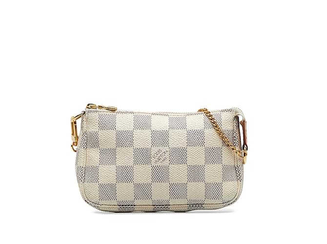 LOUIS VUITTON Handbags Pochette Accessoire White Cloth  ref.1226705
