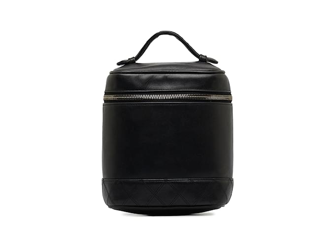 CHANEL Handbags Vanity Black Leather  ref.1226708
