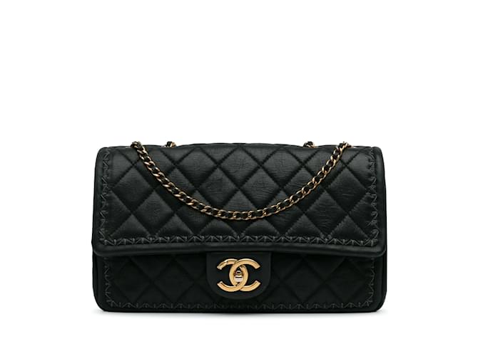 CHANEL Handbags Timeless/classique Black Leather  ref.1226713