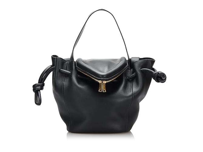 BOTTEGA VENETA Handbags Veneta Black Leather  ref.1226745