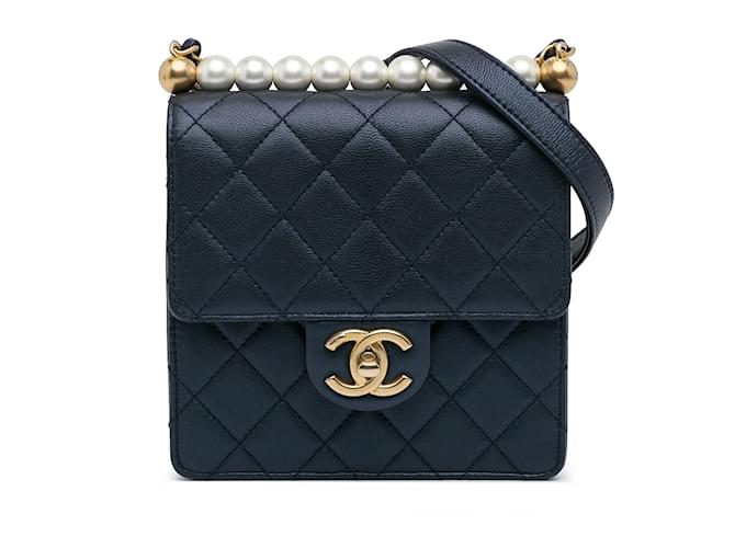 CHANEL Handbags Other Blue Leather  ref.1226746