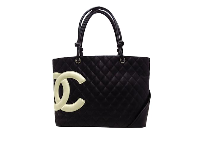 CHANEL Handbags Cambon Black Leather  ref.1226754