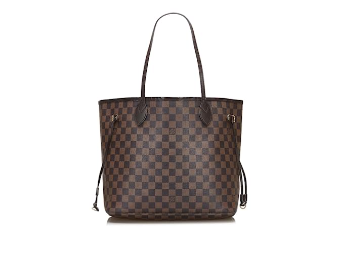 LOUIS VUITTON Handbags Neverfull Brown Cloth  ref.1226772
