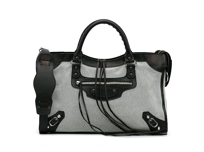 City BALENCIAGA Handbags Neo Classic White Cloth  ref.1226776