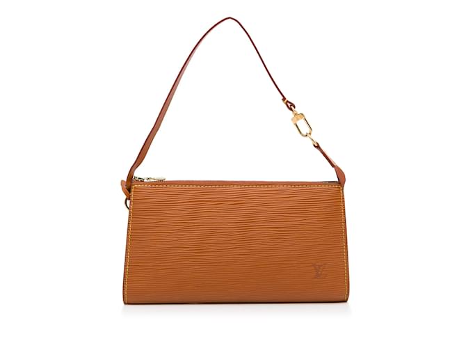 LOUIS VUITTON Handbags Pochette Accessoire Brown Leather  ref.1226782