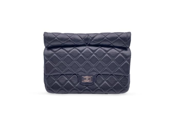 Mademoiselle Chanel saco de embreagem 2.55 Preto Couro  ref.1226799