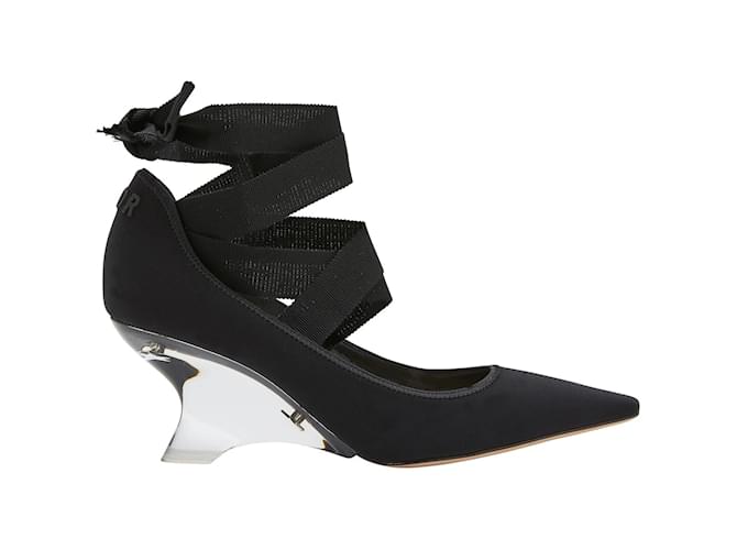 Dior heels Black Cloth  ref.1226809