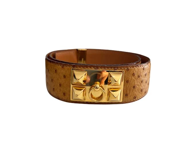 Hermès HERMES Bracelets Camel Leather  ref.1226811