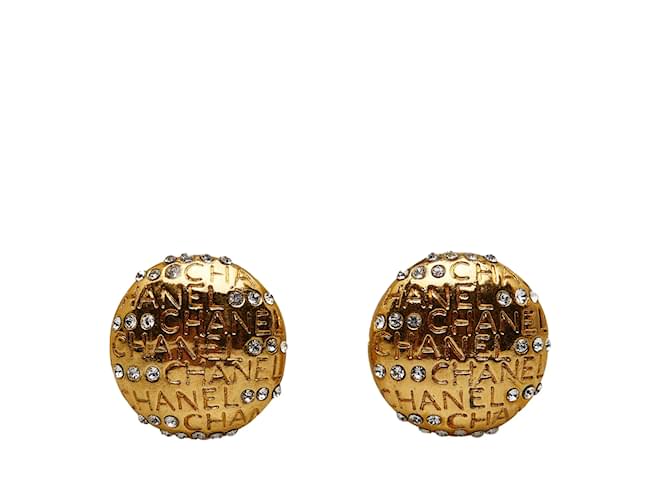 Boucles d'oreilles Chanel Métal Doré  ref.1226844