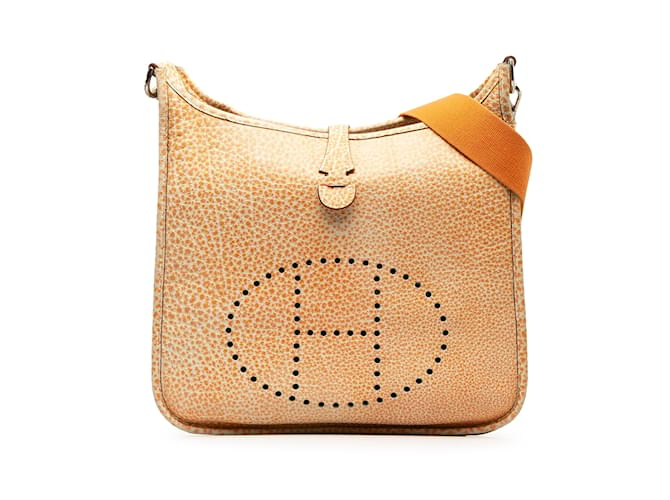 Hermès HERMES Handbags Evelyne Orange Leather  ref.1226865