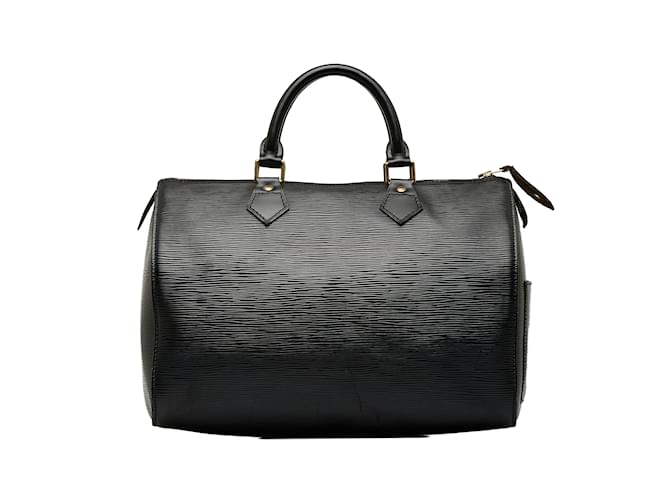 LOUIS VUITTON Handbags Speedy Black Leather  ref.1226869