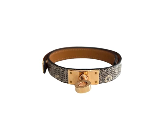 Kelly Hermès HERMES Bracelets Beige Leather  ref.1226911