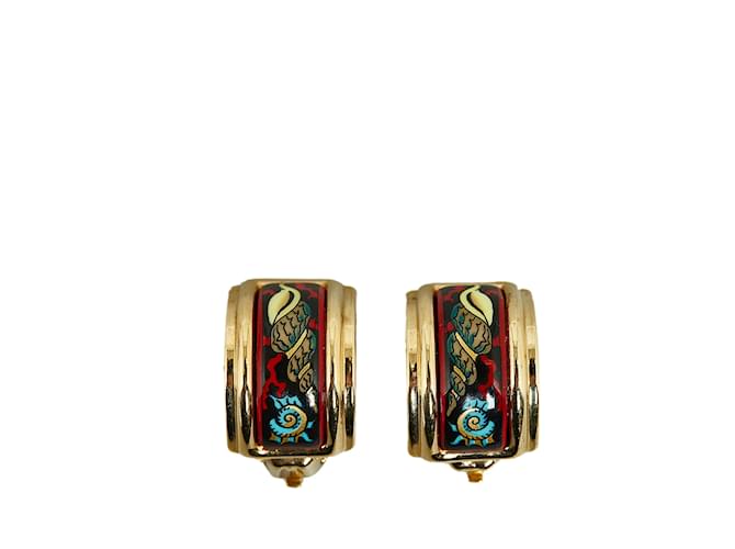 Hermès earrings Golden Metal  ref.1226938