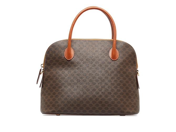 Céline CELINE Handbags Other Brown Linen  ref.1226971