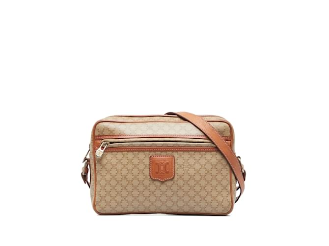 Céline CELINE Handbags Other Brown Linen  ref.1226990