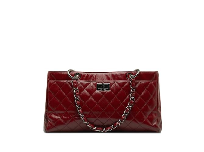 CHANEL Handbags 2.55 Long Red Linen  ref.1226999