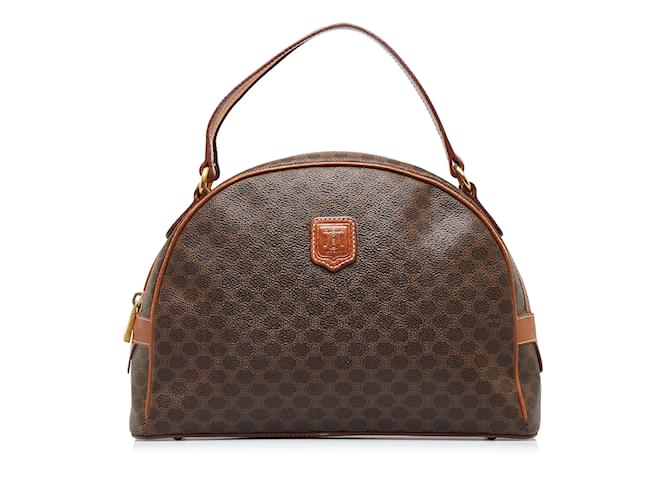 Céline CELINE Handbags Other Brown Linen  ref.1227000