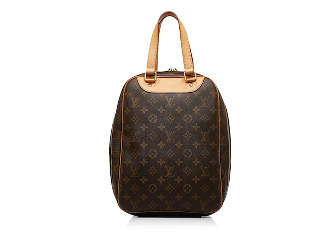 LOUIS VUITTON Handbags Excursion Brown Linen  ref.1227011