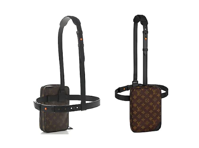 LOUIS VUITTON Belt bags Brown Synthetic  ref.1227022