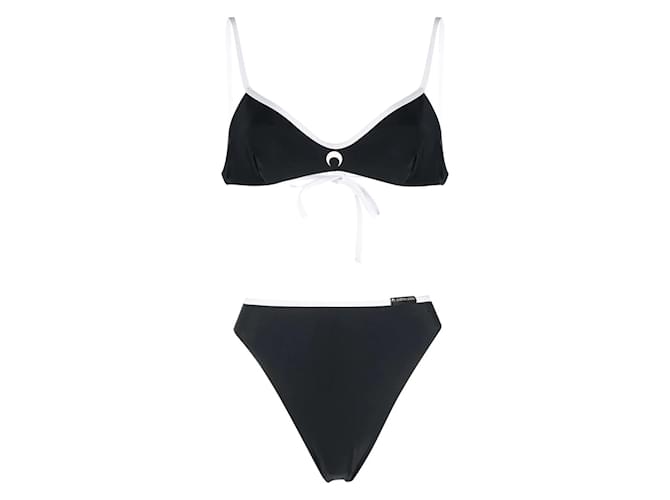 MARINE SERRE Swimwear Black Synthetic  ref.1227023