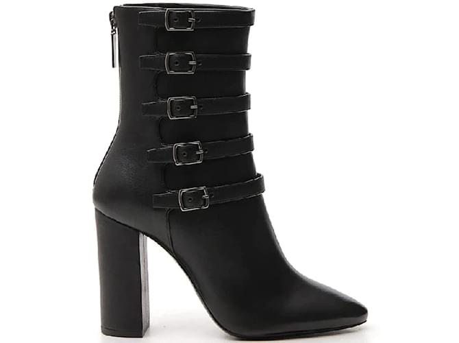 YVES SAINT LAURENT ANKLE BOOTS Black Leather  ref.1227031