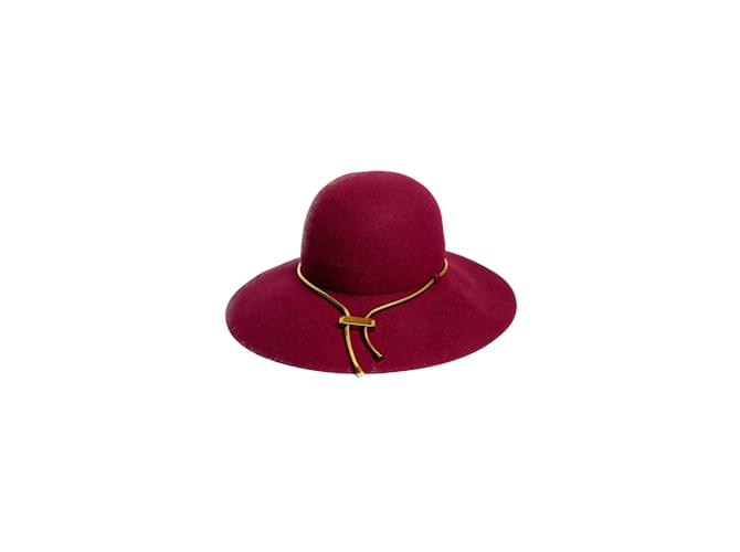 LANVIN Hats Dark red Synthetic  ref.1227039