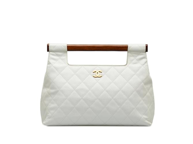 CHANEL Handbags Other White Leather  ref.1227057