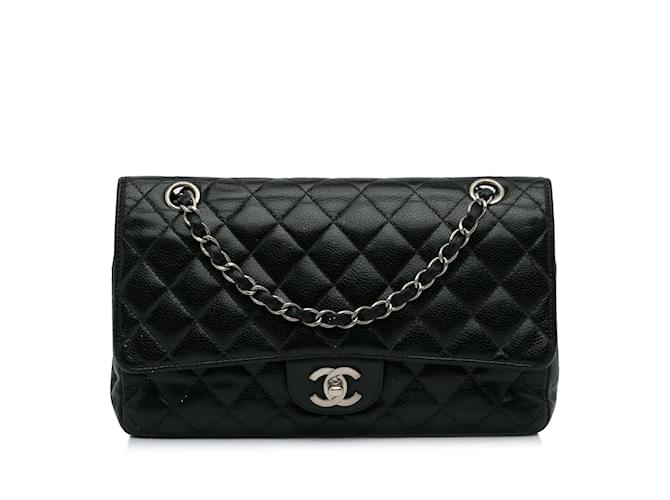 CHANEL Handbags Timeless/classique Black Leather  ref.1227071
