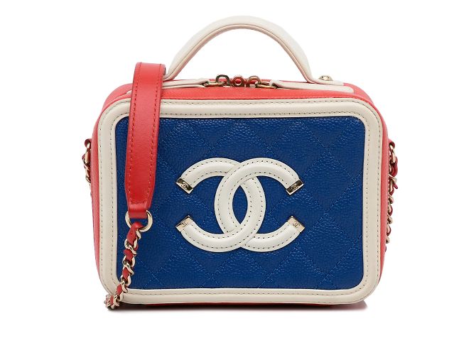 CHANEL Handbags Vanity Blue