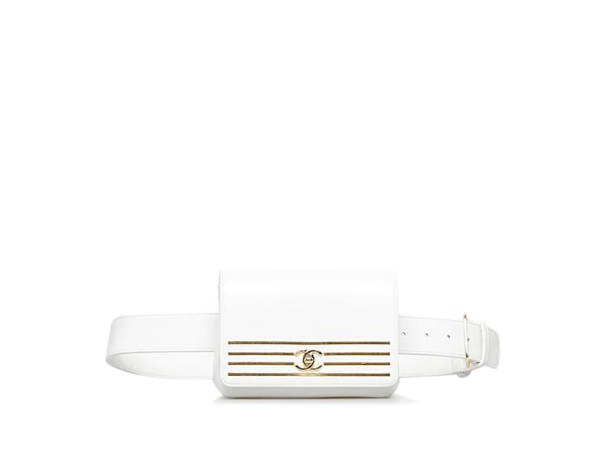 CHANEL Handbags Other White Leather  ref.1227090