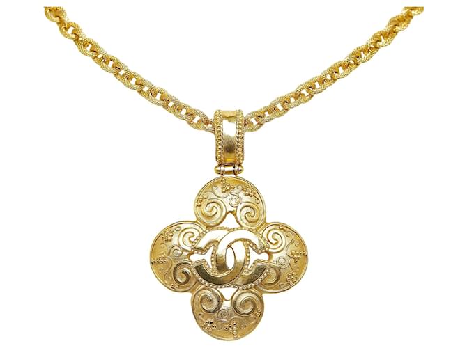 Chanel-Halsketten Golden Metall  ref.1227091