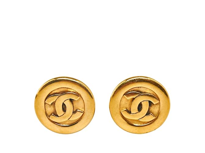 Boucles d'oreilles Chanel Métal Doré  ref.1227120