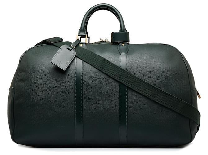 LOUIS VUITTON Travel bags Other Green Leather  ref.1227124