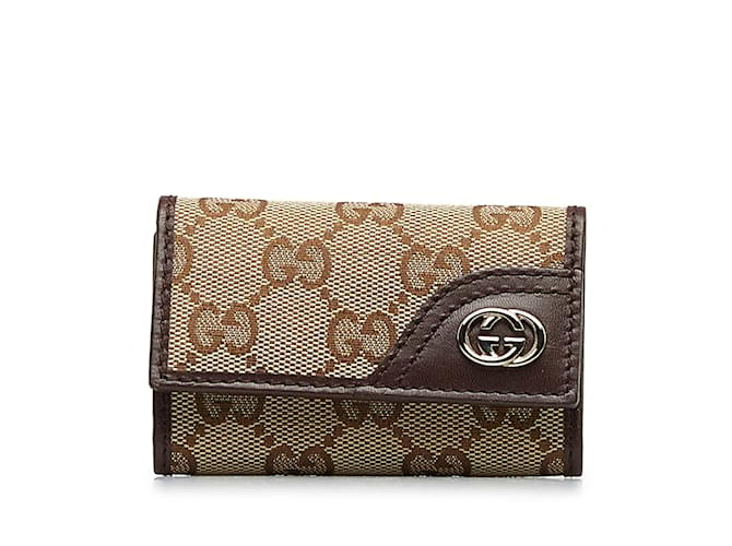 GUCCI Purses, wallets & cases Brown Leather  ref.1227156