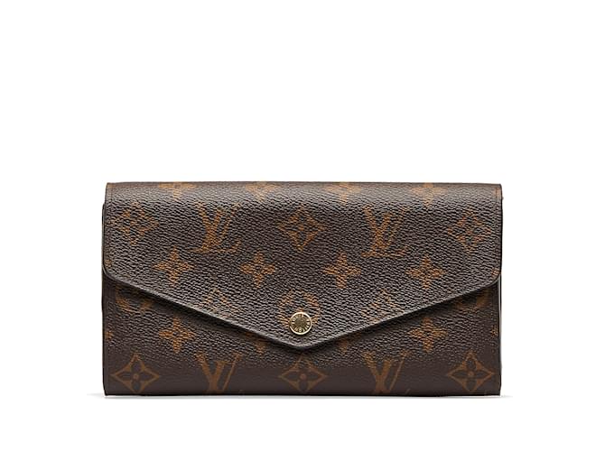 Sarah Louis Vuitton Wallets Brown Leather  ref.1227171