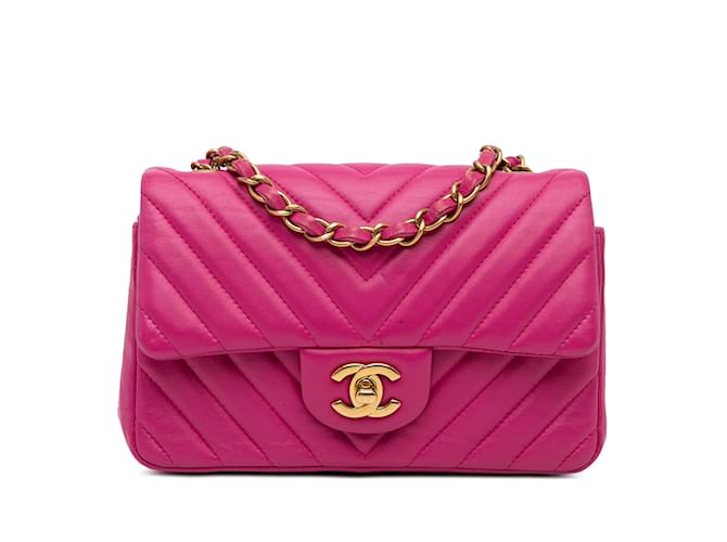 CHANEL Sacs à main Intemporels/classique Cuir Rose  ref.1227188