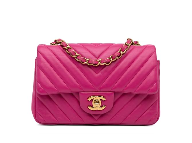 CHANEL Handtaschen Zeitlos/klassisch Pink Leder  ref.1227188