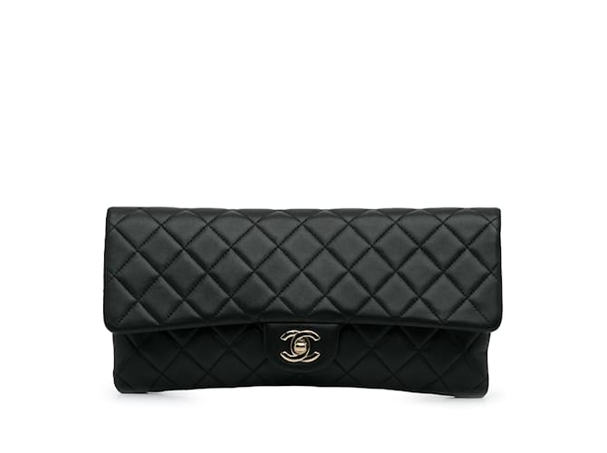 CHANEL Clutch bags Other Black Leather  ref.1227200
