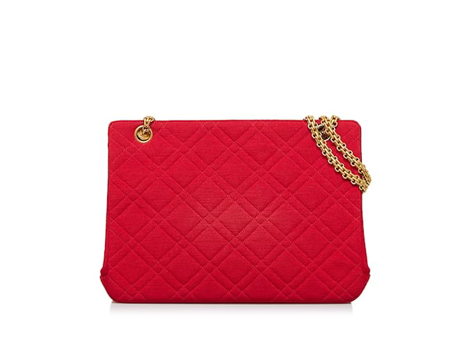 CHANEL Handbags Other Red Cotton  ref.1227205