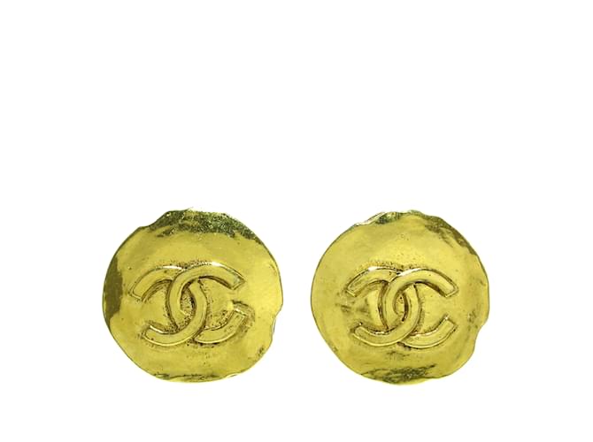 Chanel earrings Golden Metal  ref.1227233