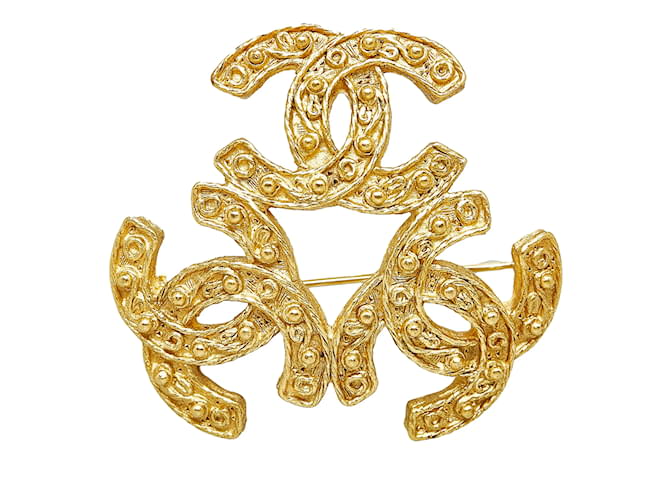 CHANEL Pins & brooches Golden Metal  ref.1227239